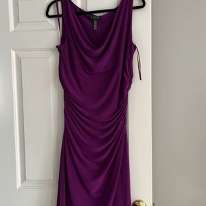 Ralph Lauren Purple Sleeveless Midi Dress